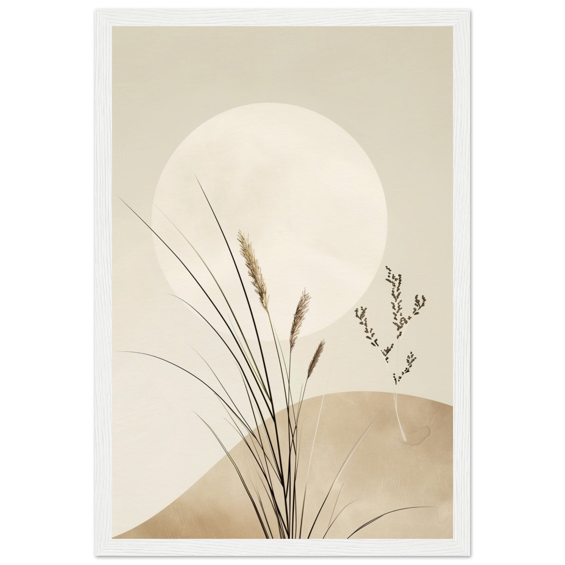 Poster Mural Zen ( 30x45-cm-Bois-blanc)