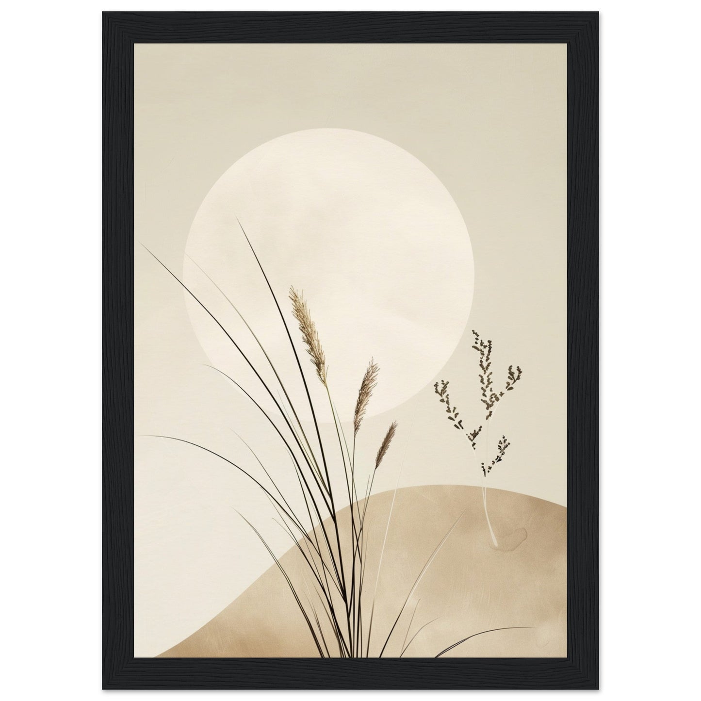 Poster Mural Zen ( 21x29.7-cm-Bois-noir)