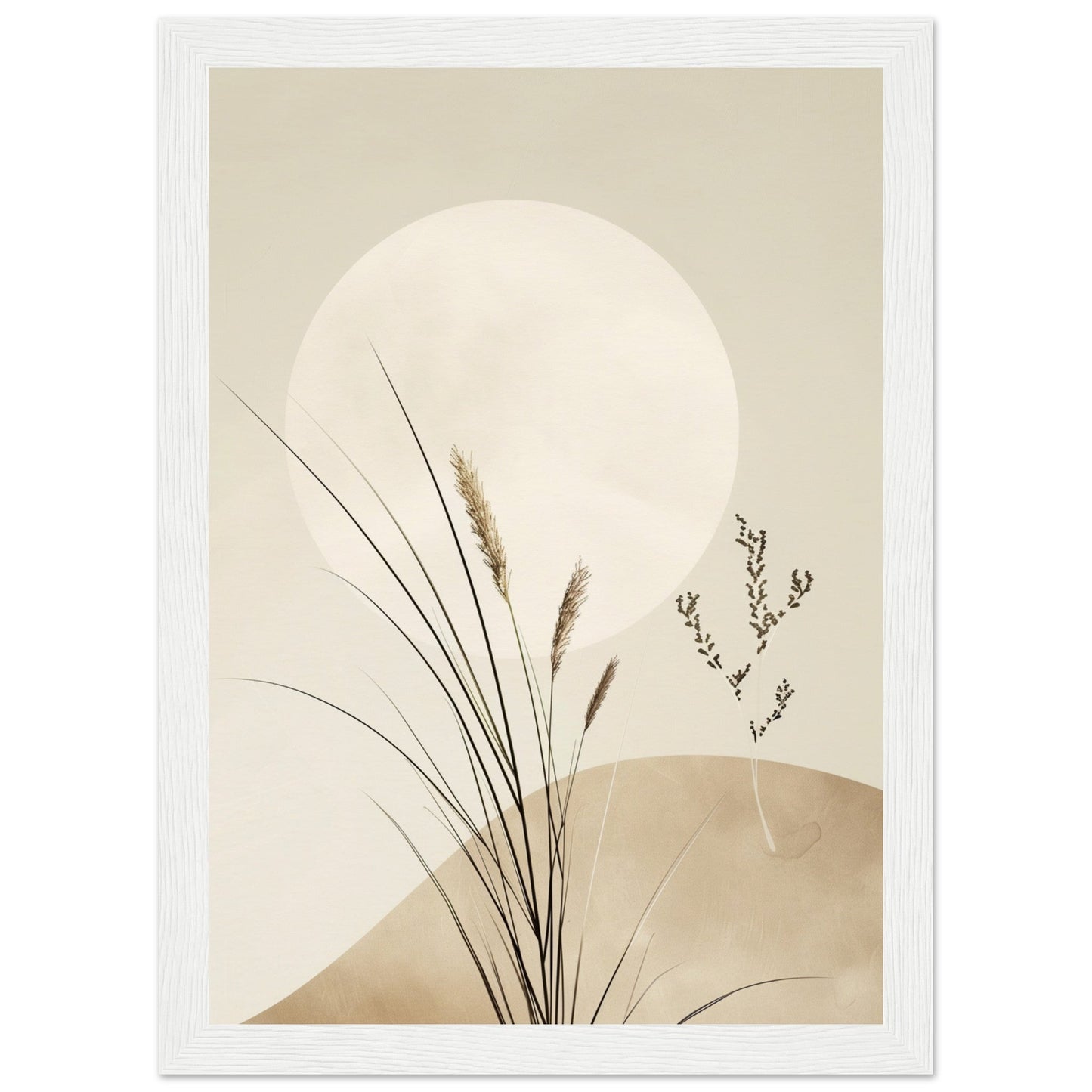 Poster Mural Zen ( 21x29.7-cm-Bois-blanc)