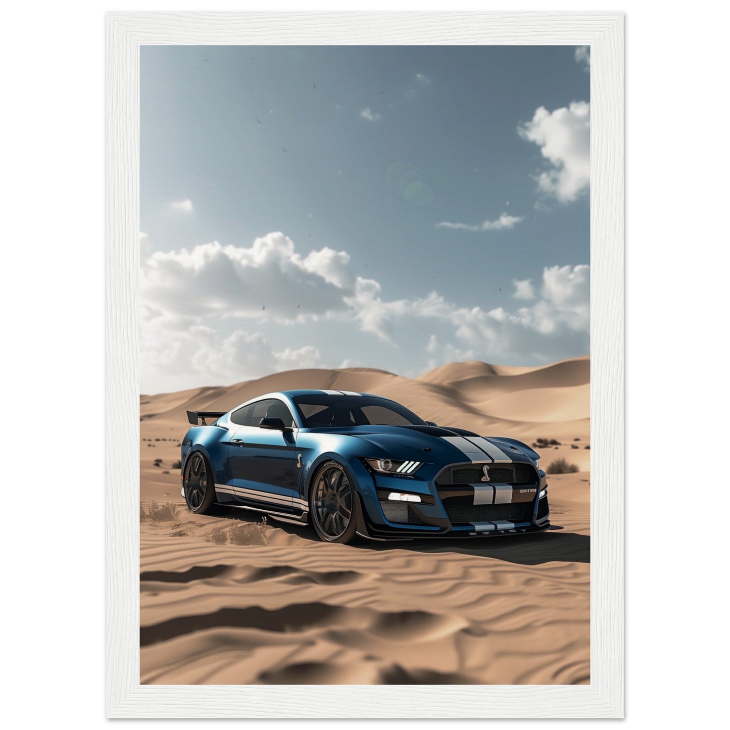 Poster Mustang Shelby ( 21x29.7-cm-Bois-blanc)