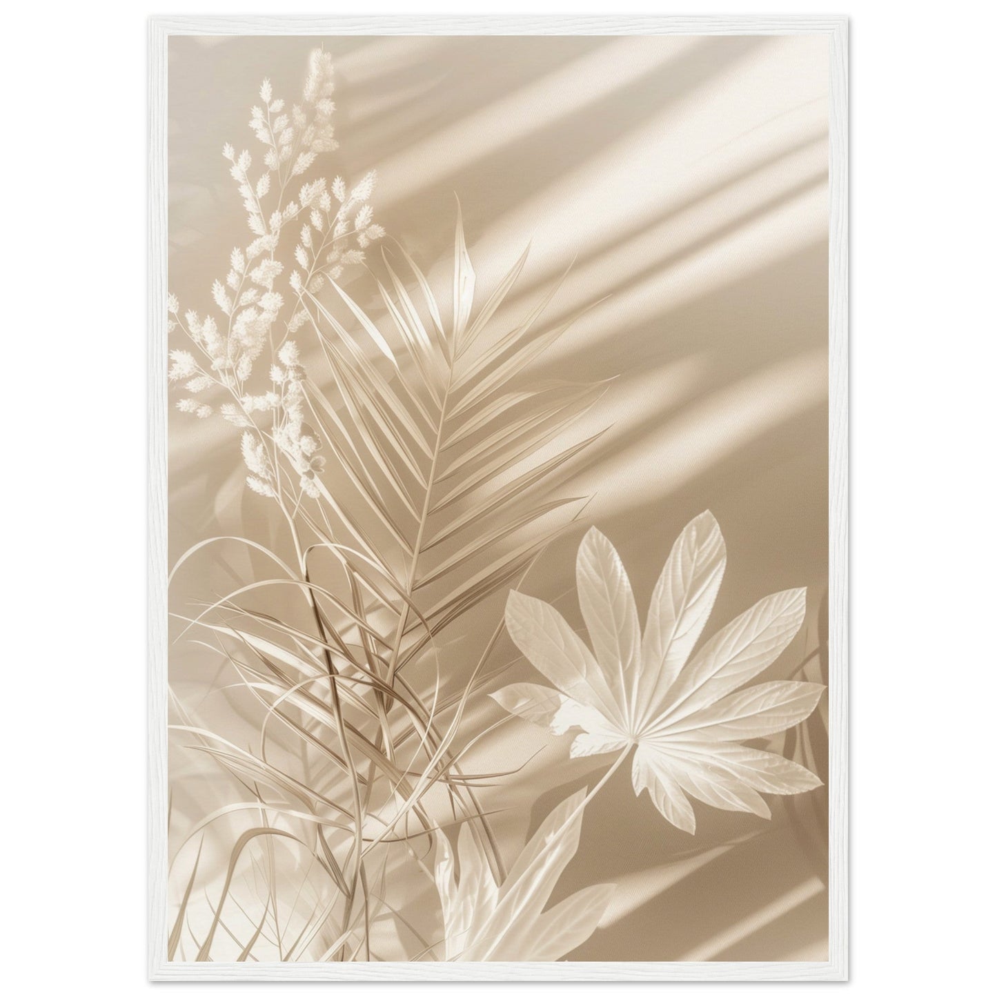 Poster Nature Beige Moderne ( 50x70-cm-Bois-blanc)