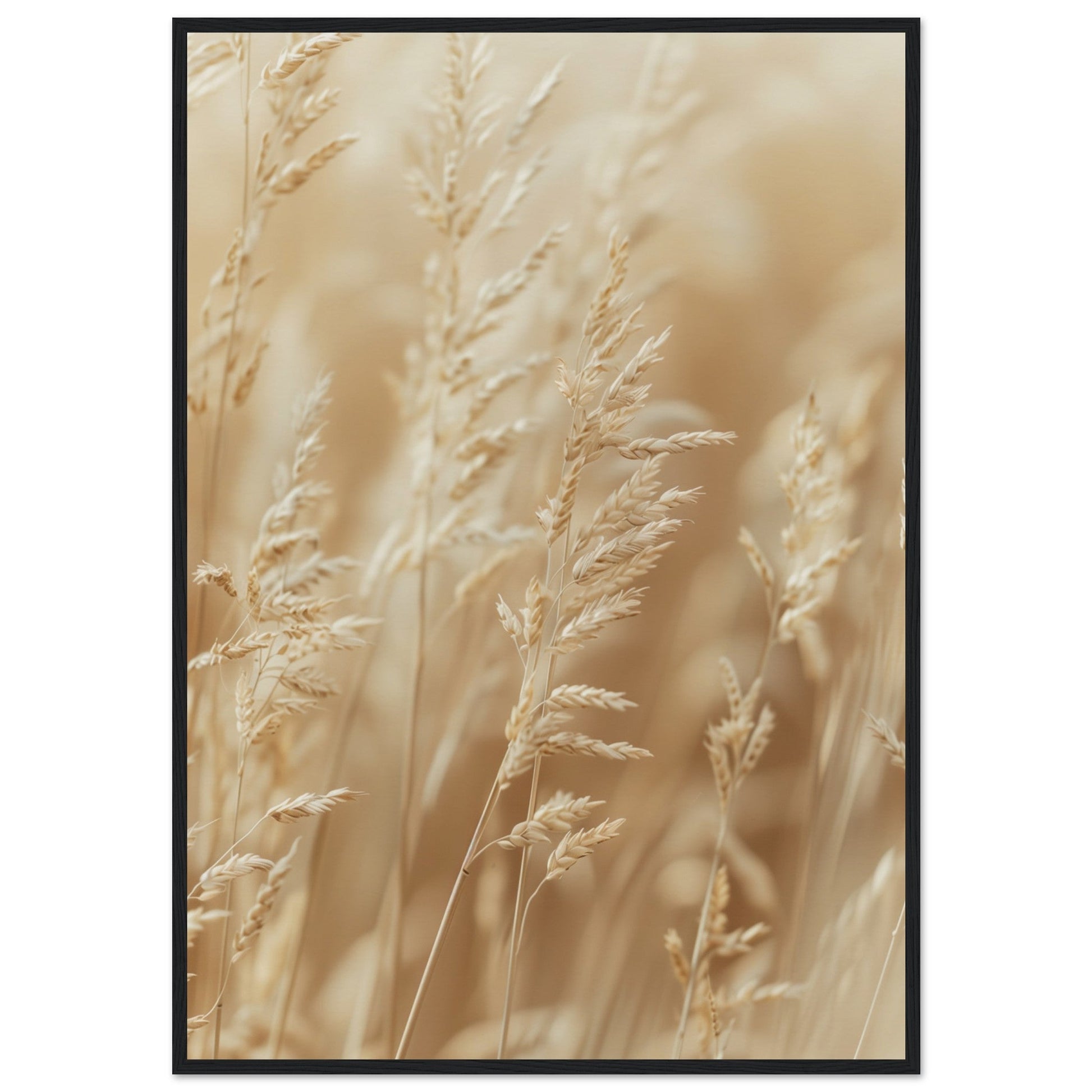 Poster Nature Beige ( 70x100-cm-Bois-noir)