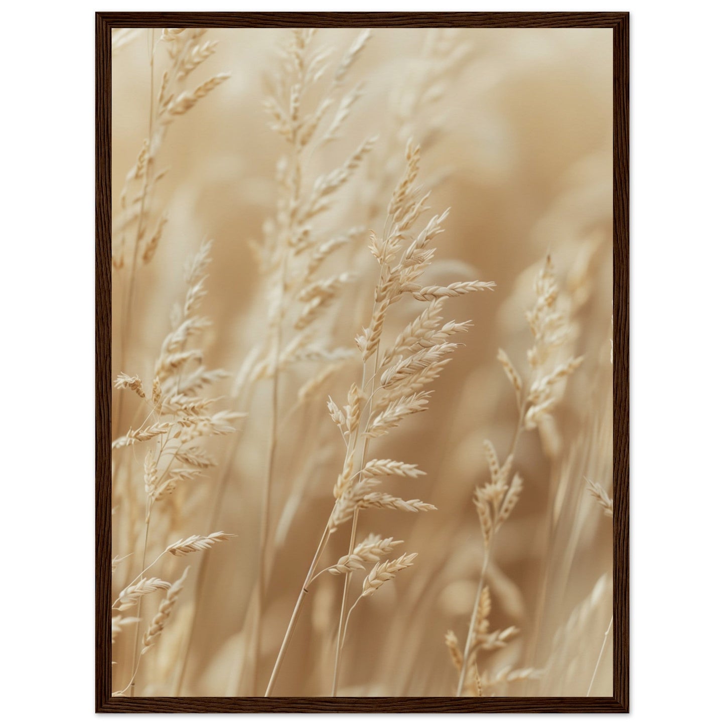 Poster Nature Beige ( 45x60-cm-Bois-foncé)