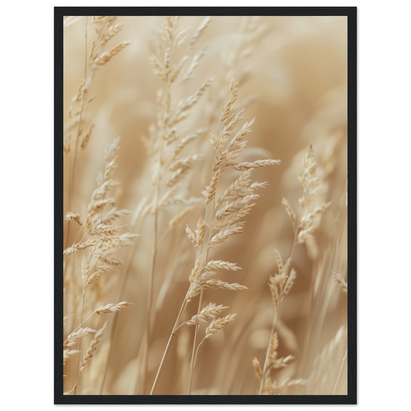 Poster Nature Beige ( 45x60-cm-Bois-noir)