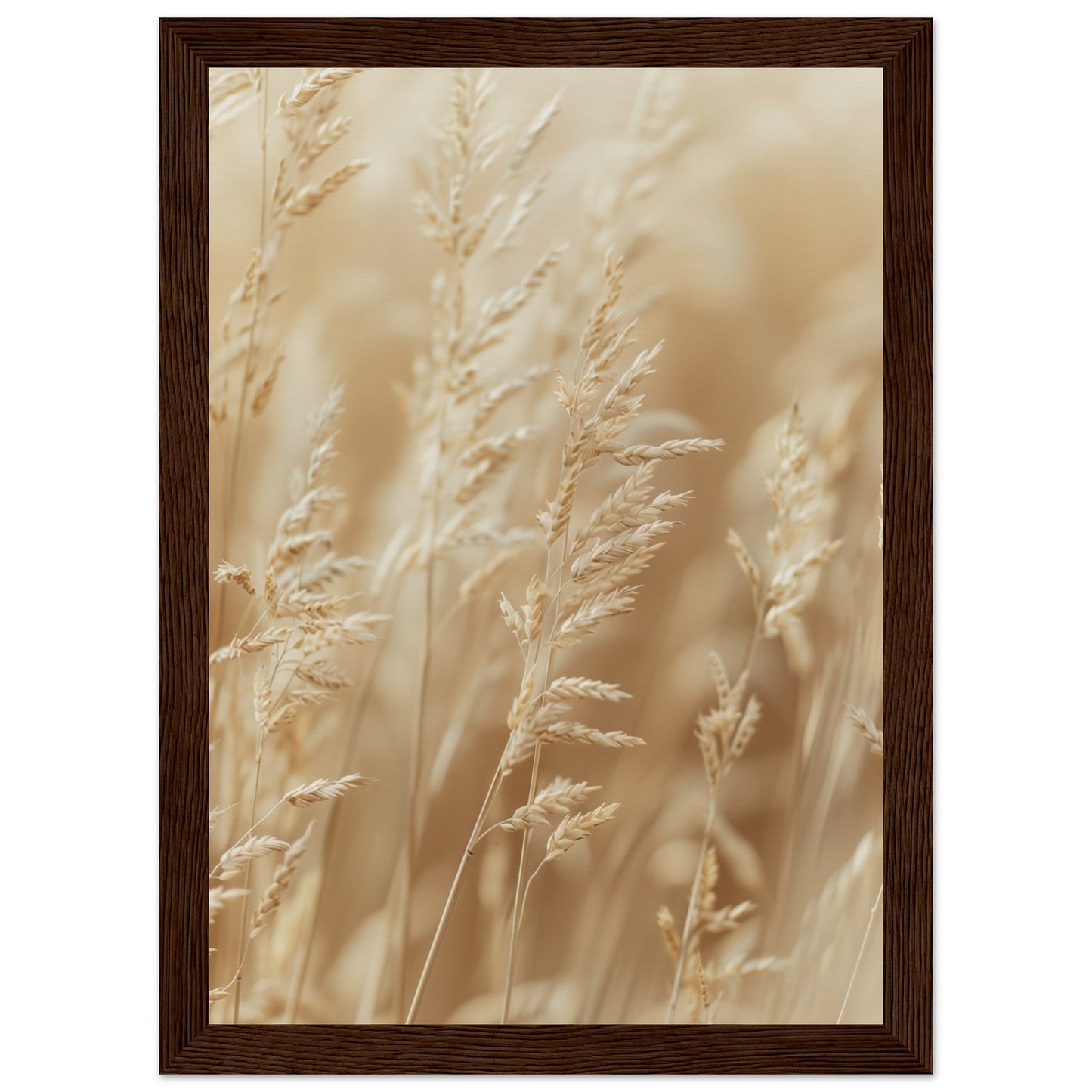 Poster Nature Beige ( 21x29.7-cm-Bois-foncé)