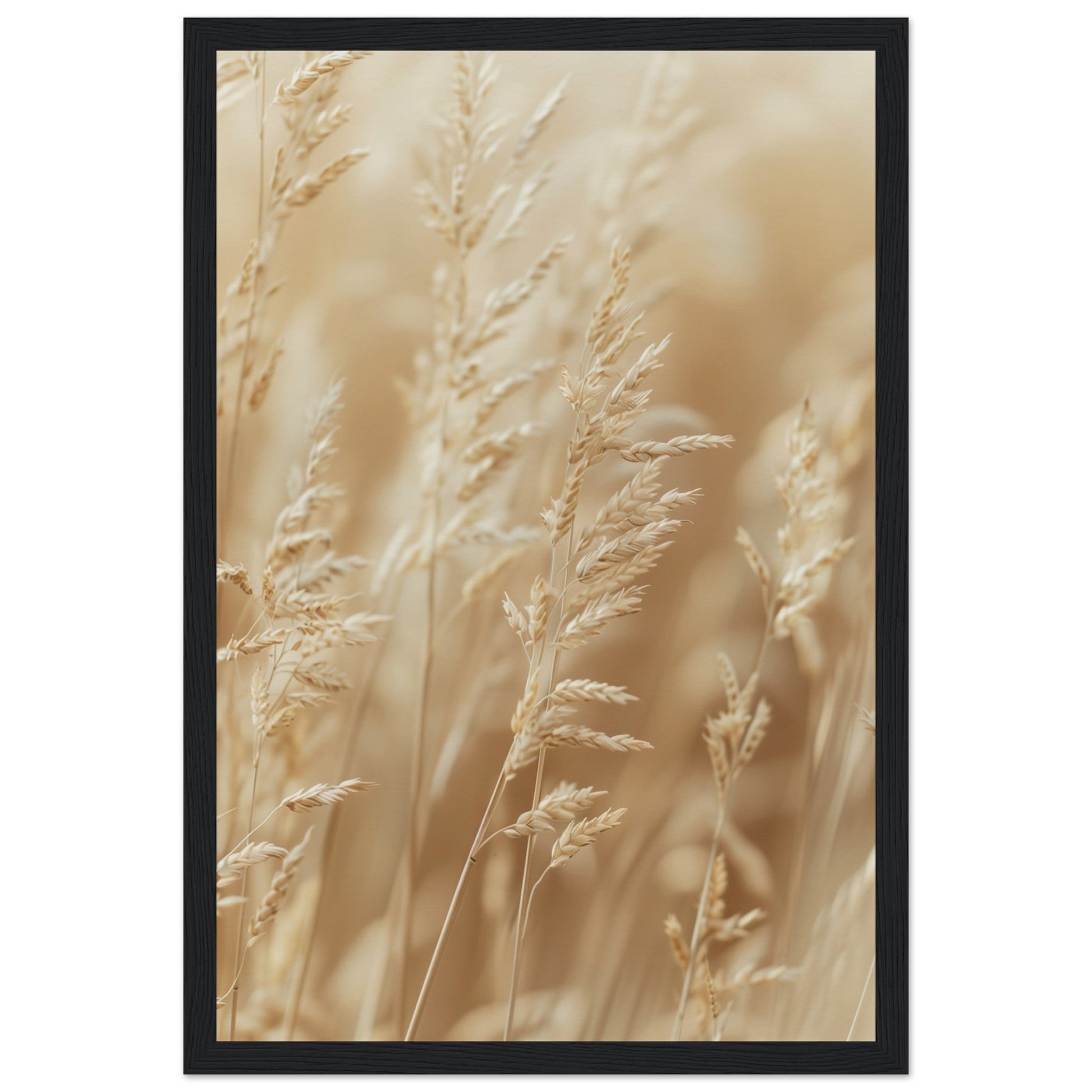 Poster Nature Beige ( 30x45-cm-Bois-noir)