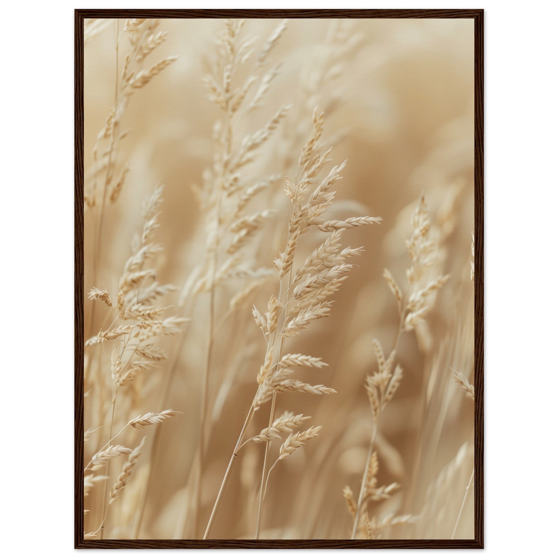 Poster Nature Beige ( 60x80-cm-Bois-foncé)