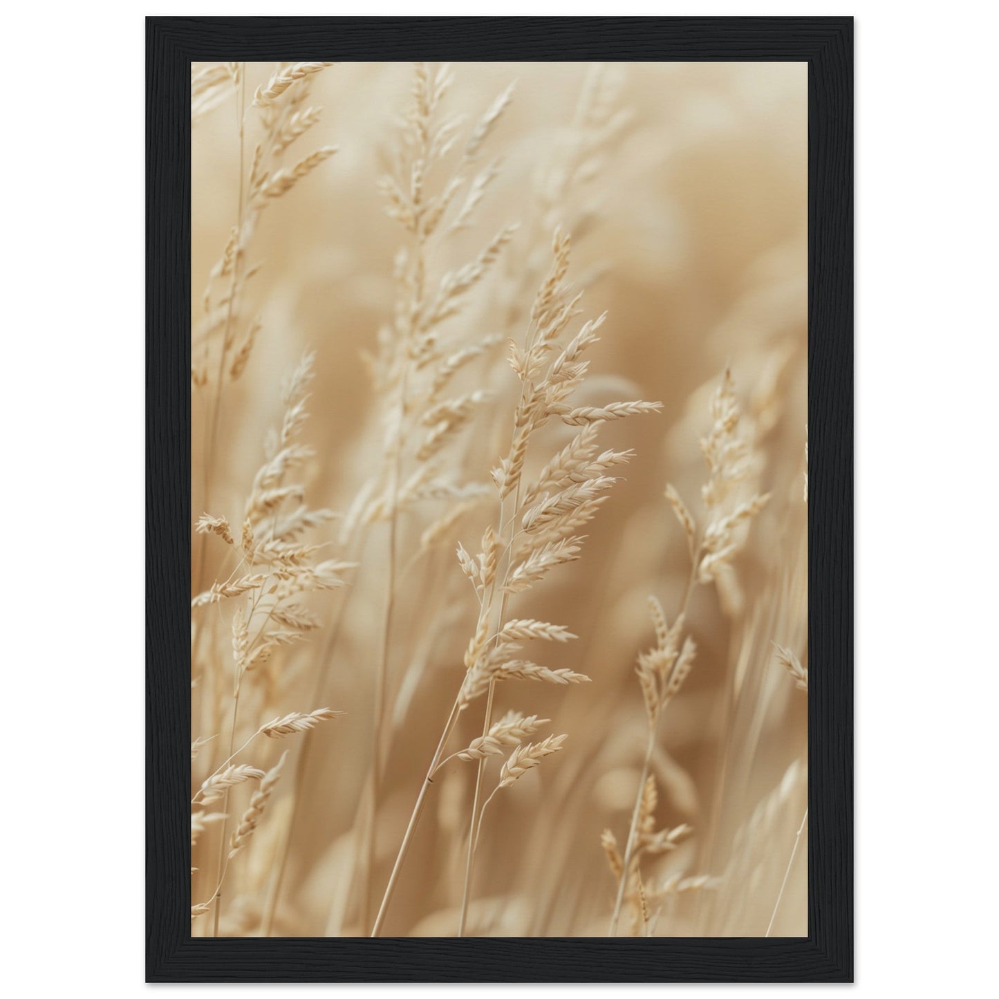 Poster Nature Beige ( 21x29.7-cm-Bois-noir)