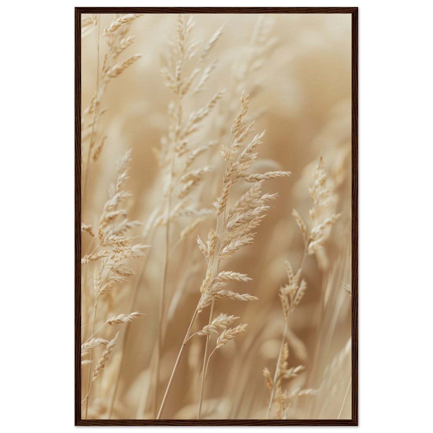 Poster Nature Beige ( 60x90-cm-Bois-foncé)