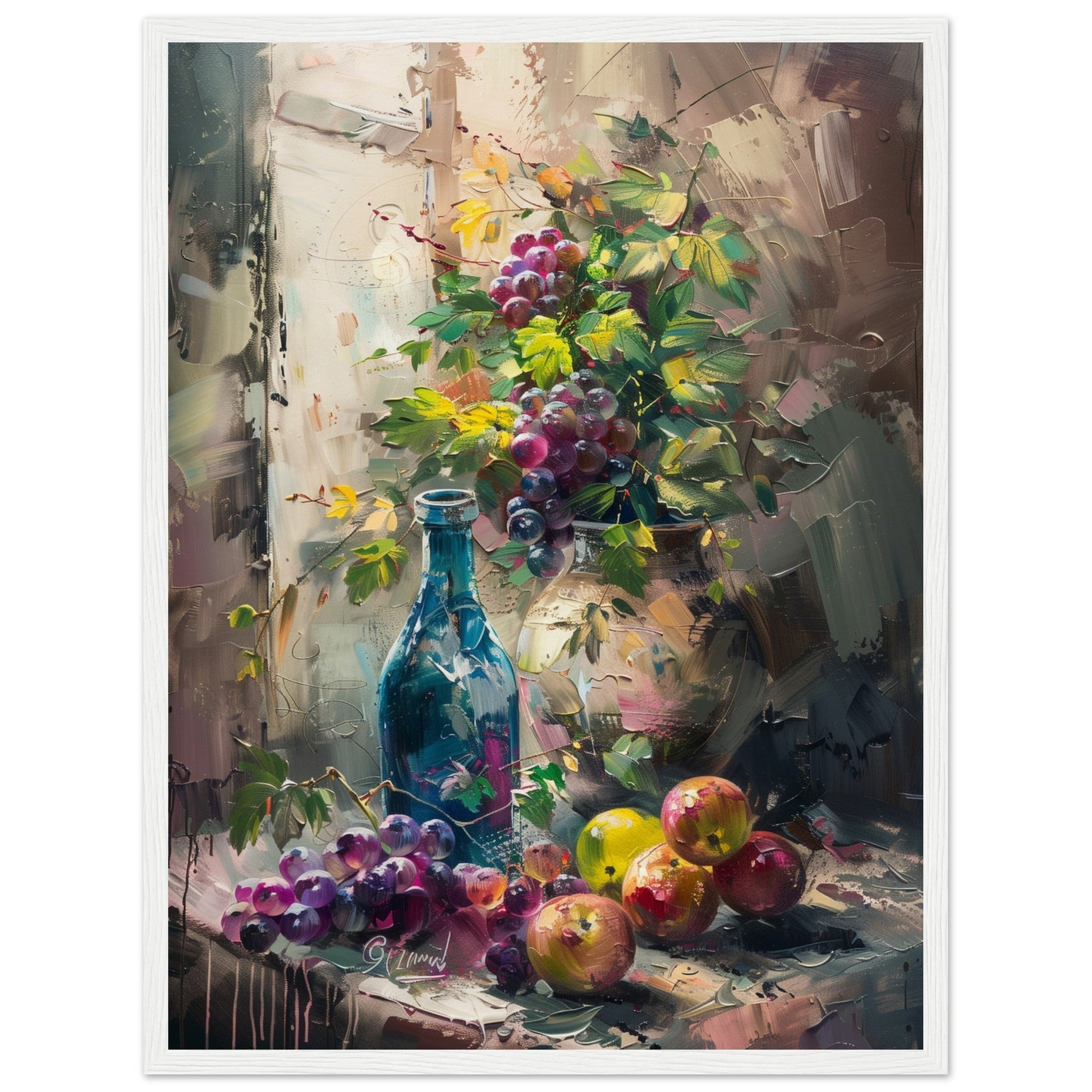 Poster Nature Morte ( 45x60-cm-Bois-blanc)