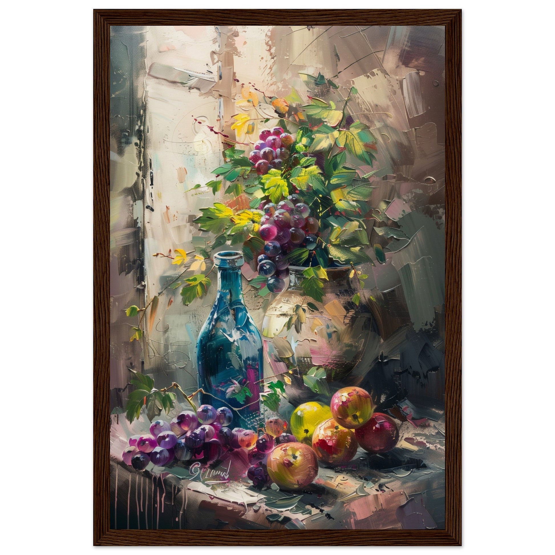 Poster Nature Morte ( 30x45-cm-Bois-foncé)