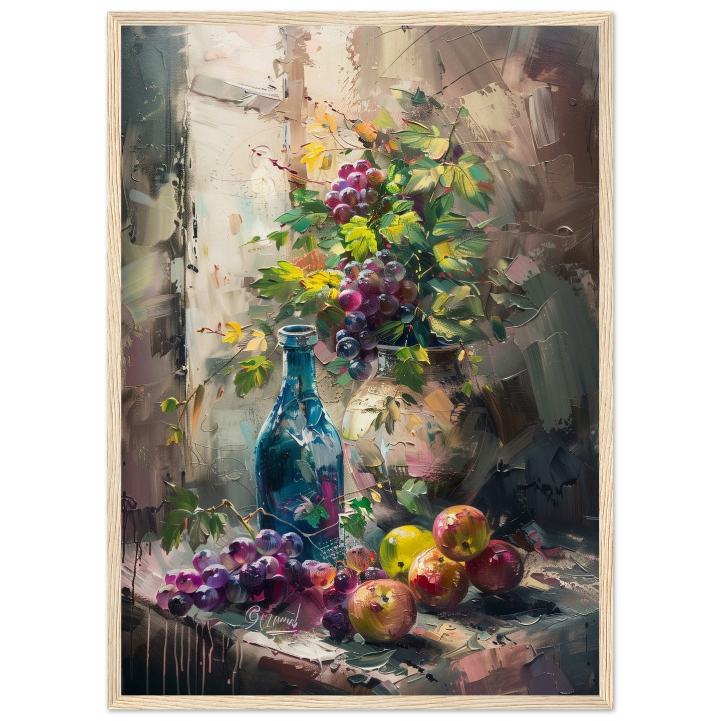 Poster Nature Morte ( 50x70-cm-Bois-clair)