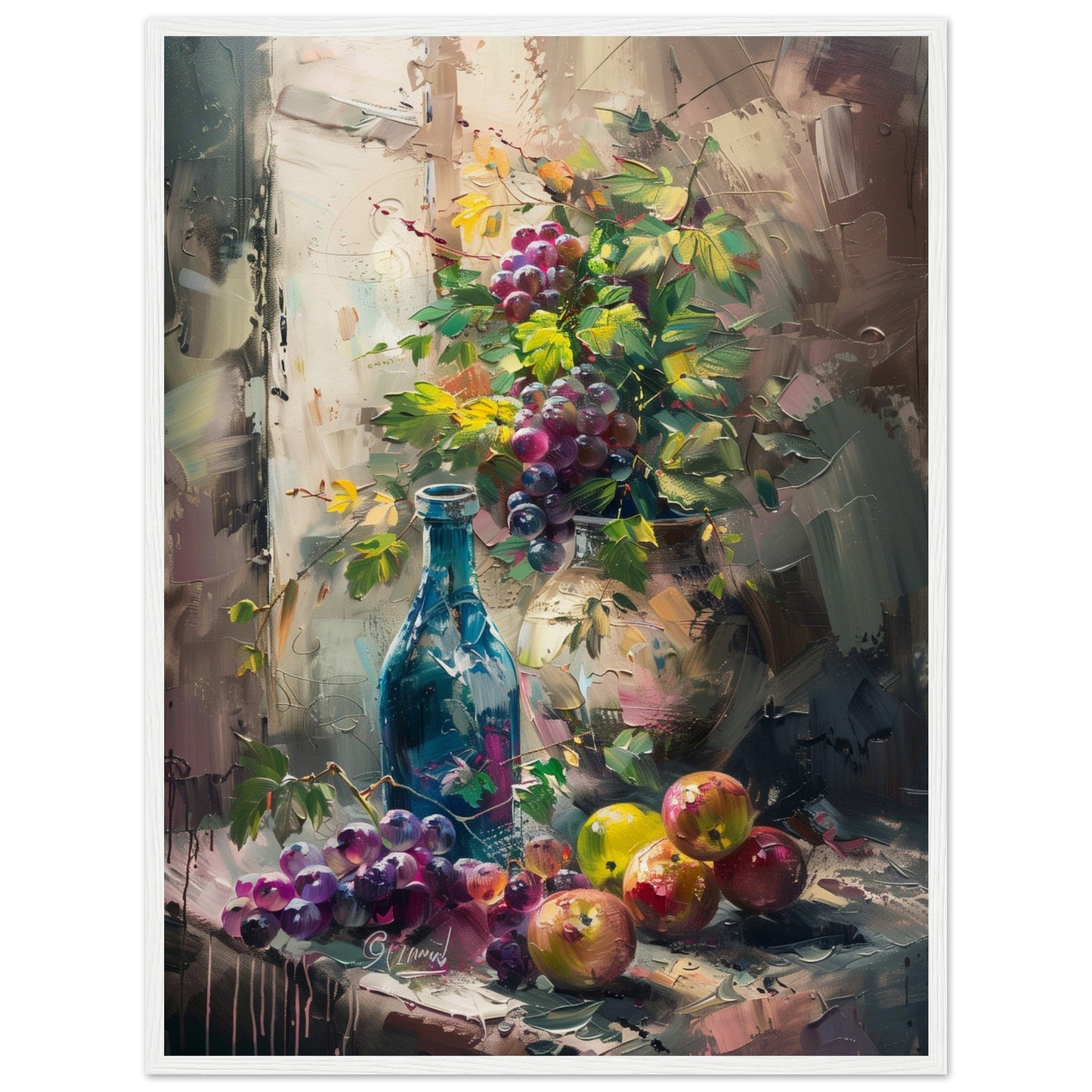 Poster Nature Morte ( 60x80-cm-Bois-blanc)