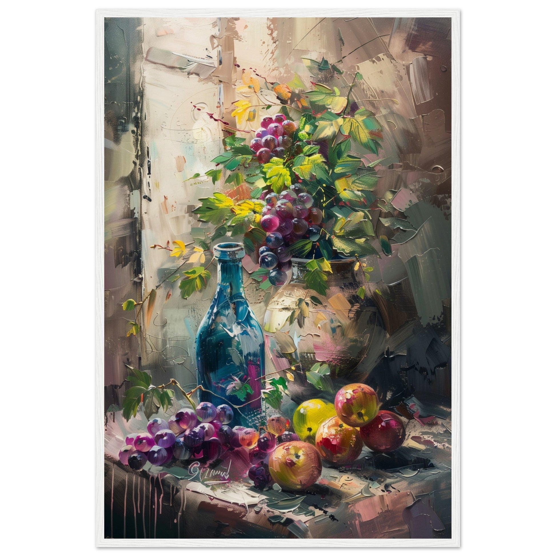 Poster Nature Morte ( 60x90-cm-Bois-blanc)