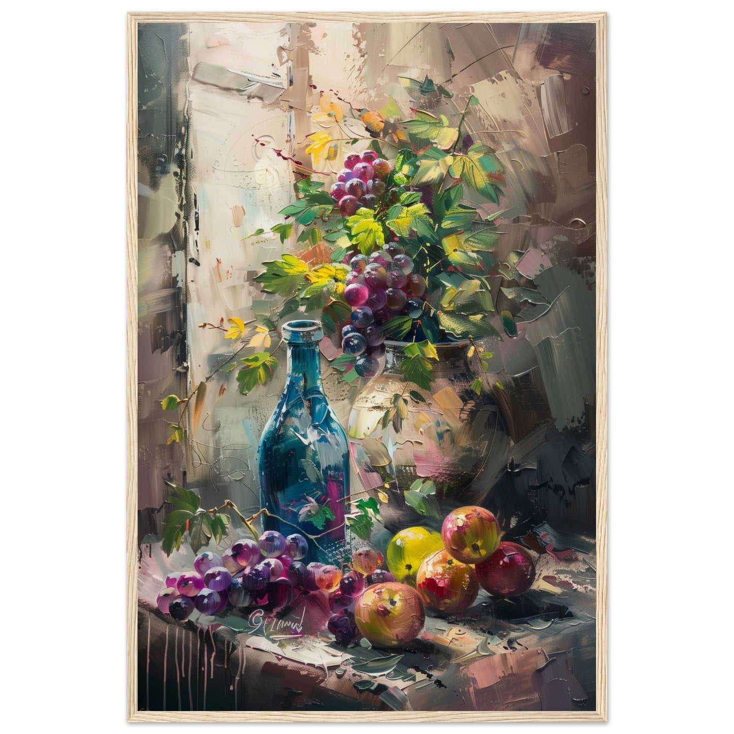 Poster Nature Morte ( 60x90-cm-Bois-clair)