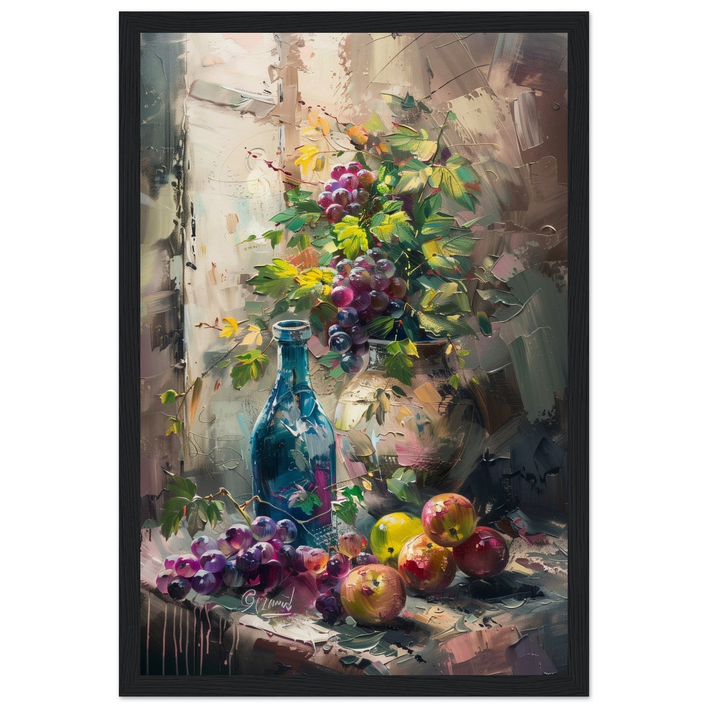 Poster Nature Morte ( 30x45-cm-Bois-noir)