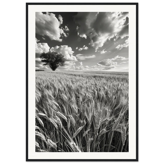 Poster Nature Noir et Blanc ( 70x100-cm-Bois-noir)