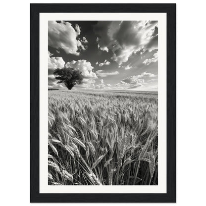 Poster Nature Noir et Blanc ( 21x29.7-cm-Bois-noir)