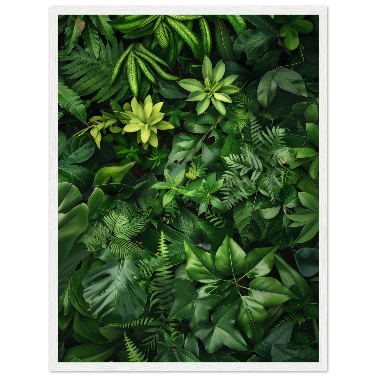 Poster Nature Verte ( 45x60-cm-Bois-blanc)