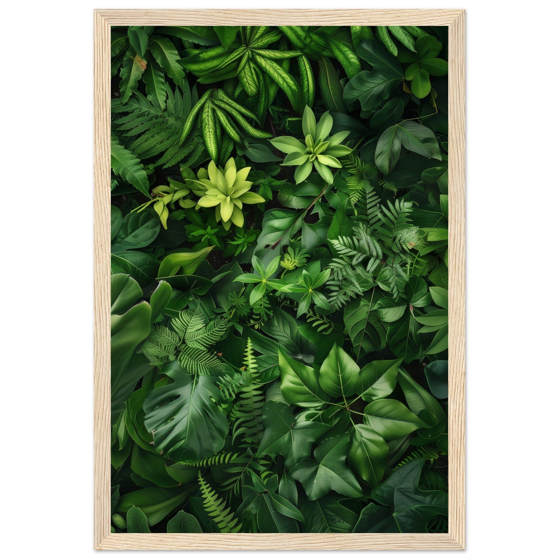 Poster Nature Verte ( 30x45-cm-Bois-clair)