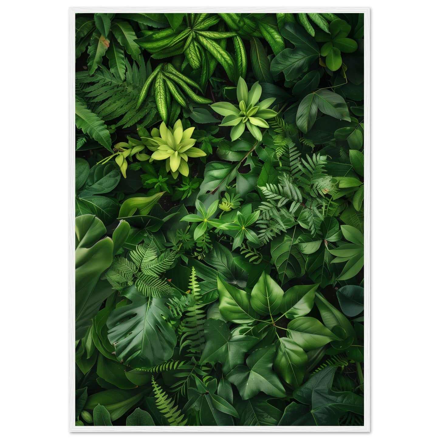 Poster Nature Verte ( 70x100-cm-Bois-blanc)