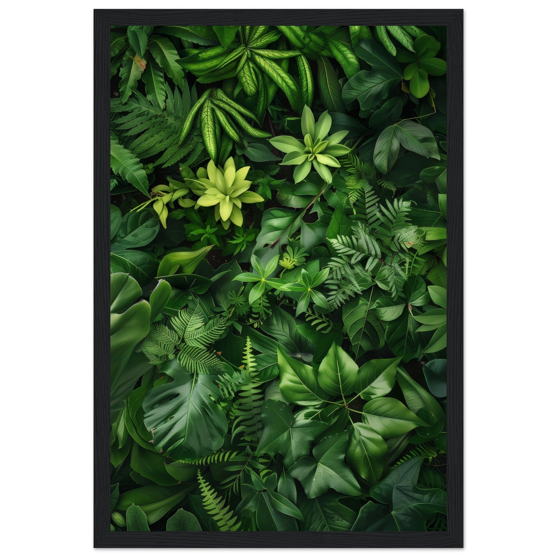 Poster Nature Verte ( 30x45-cm-Bois-noir)