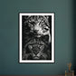 Poster Noir et Blanc Animaux ( )