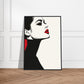 Poster Noir et Blanc et Rouge ( )