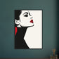 Poster Noir et Blanc et Rouge ( )