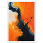 Poster Orange ( 30x45-cm-Bois-blanc)