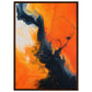 Poster Orange ( 50x70-cm-Bois-foncé)