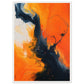 Poster Orange ( 50x70-cm-Bois-blanc)