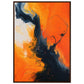 Poster Orange ( 70x100-cm-Bois-foncé)