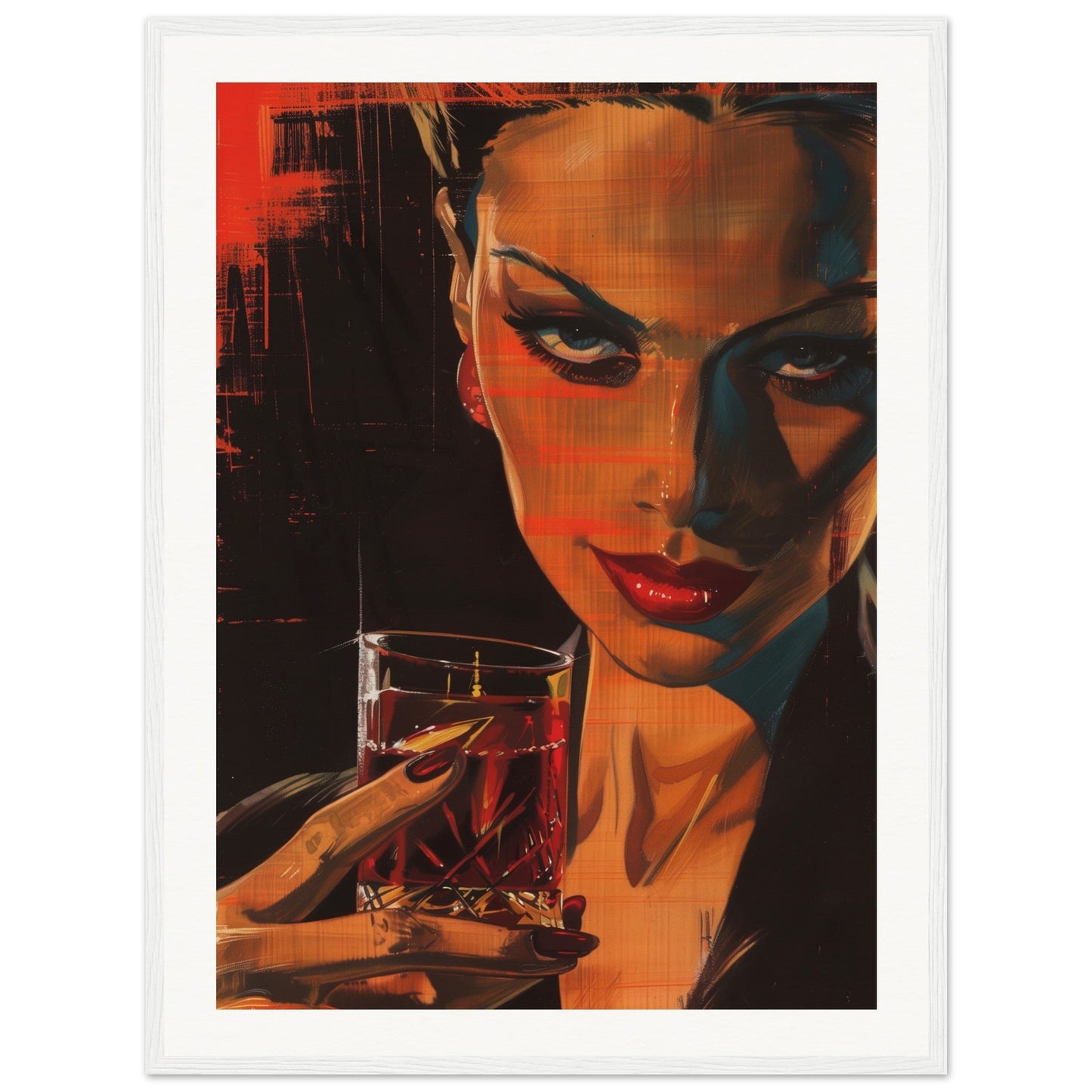 Poster Original Campari ( 60x80-cm-Bois-blanc)