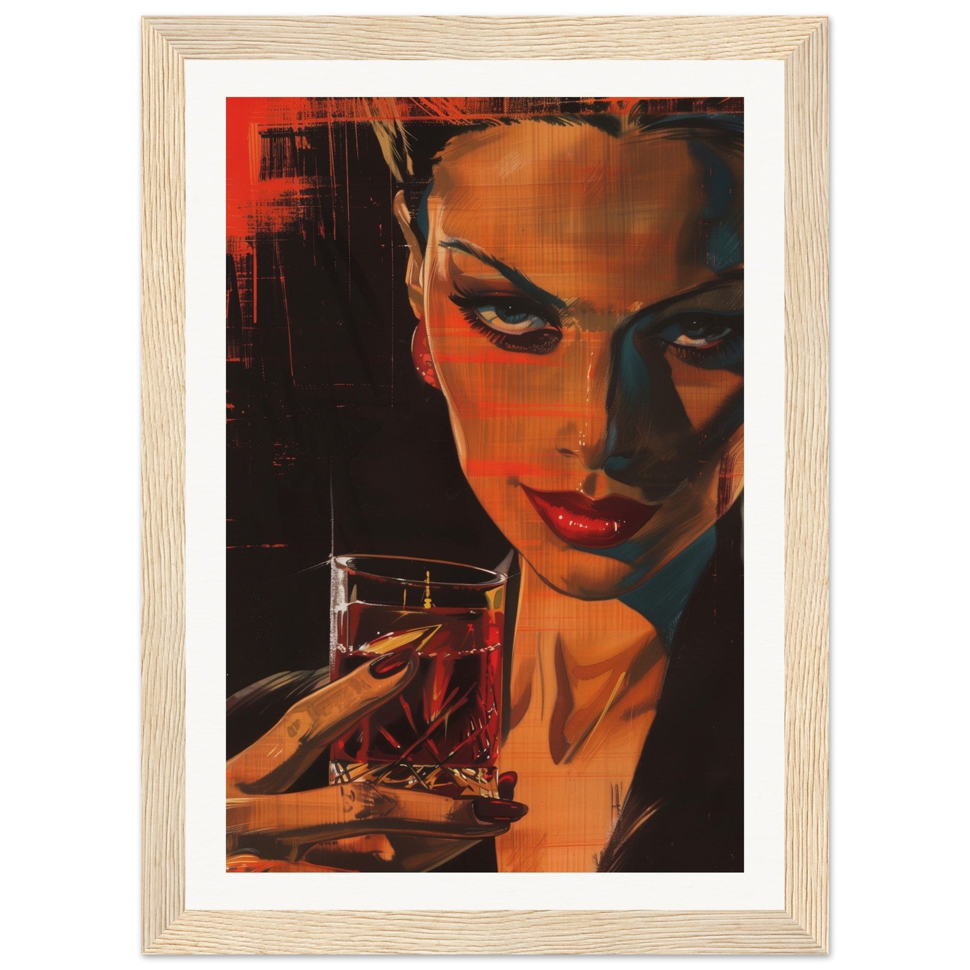 Poster Original Campari ( 21x29.7-cm-Bois-clair)