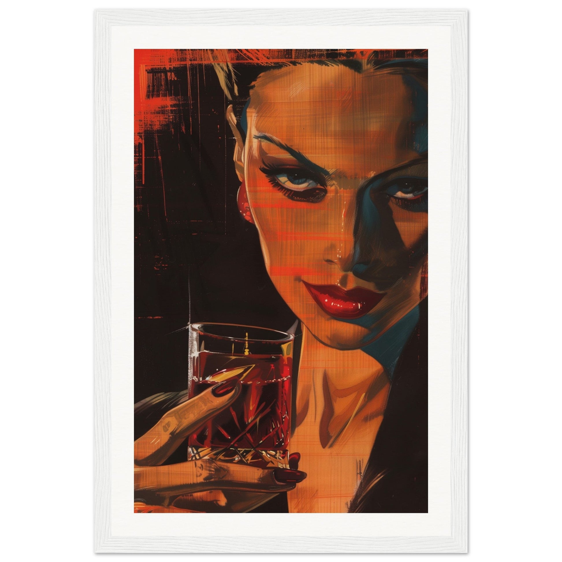 Poster Original Campari ( 30x45-cm-Bois-blanc)