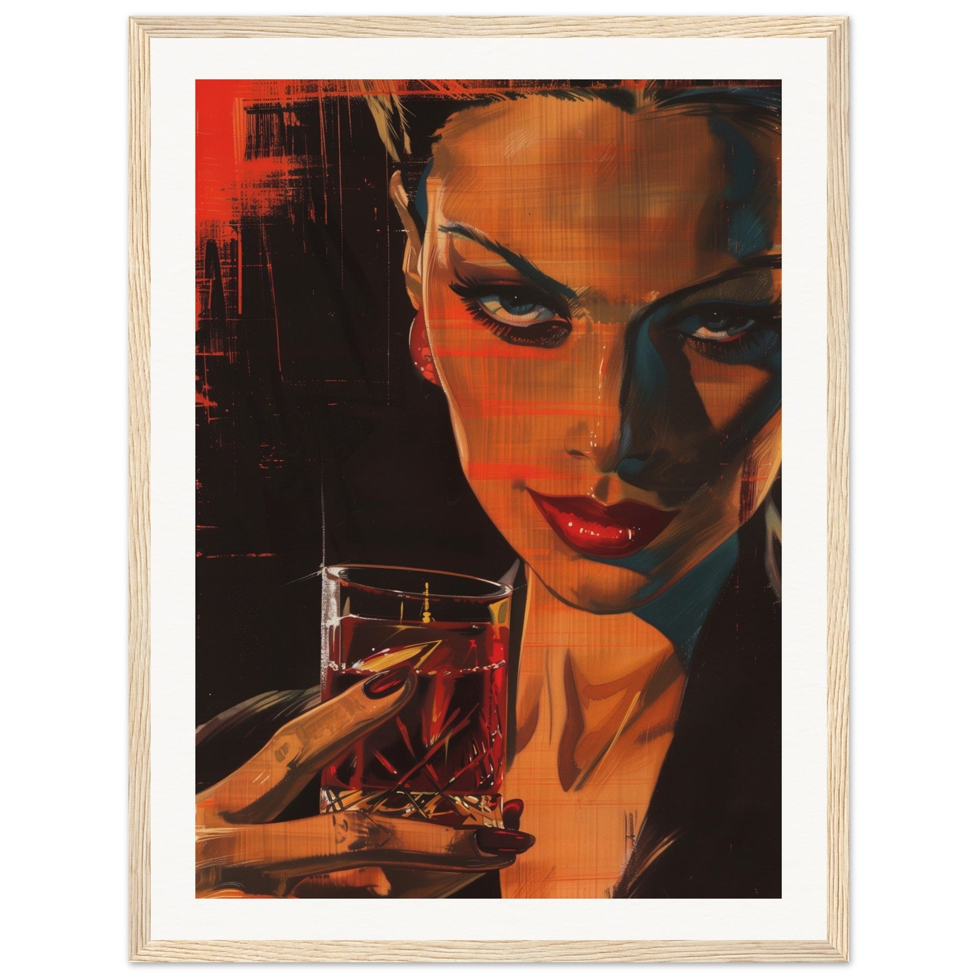 Poster Original Campari ( 45x60-cm-Bois-clair)