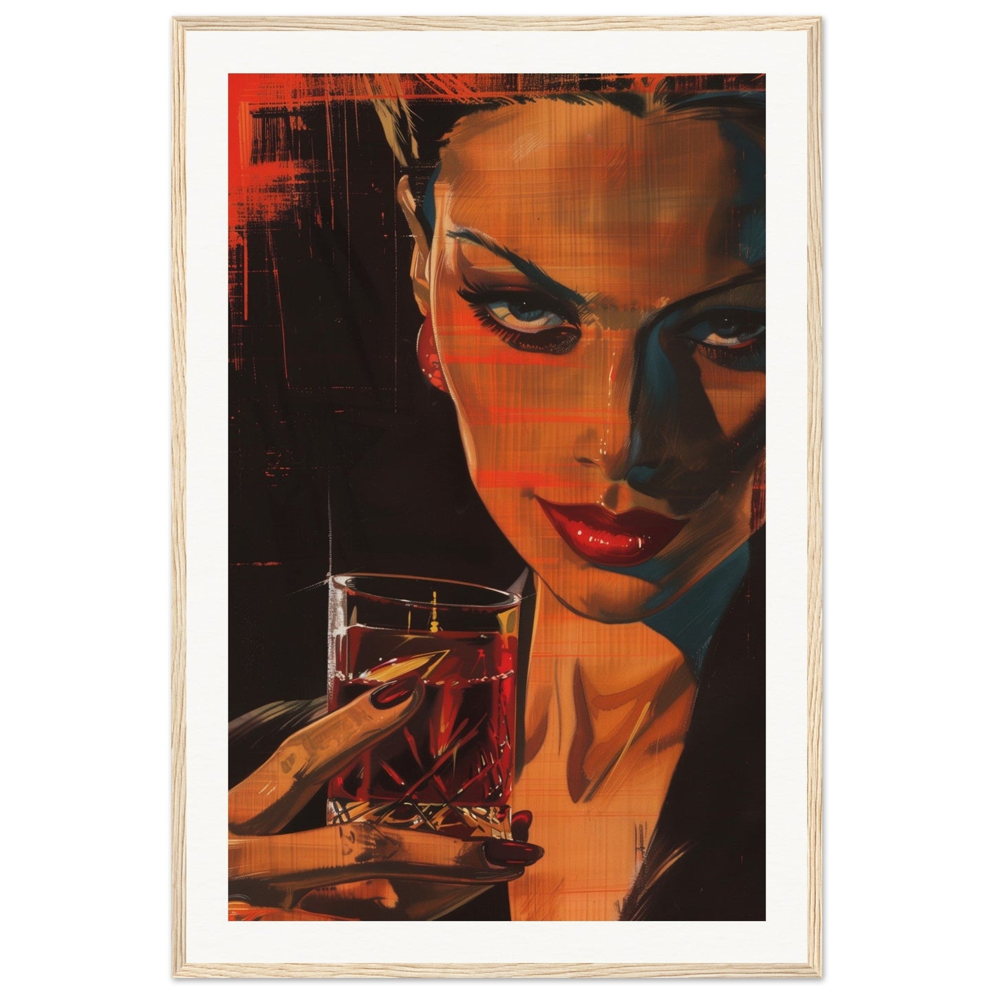 Poster Original Campari ( 60x90-cm-Bois-clair)