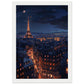 Poster Paris La Nuit ( 21x29.7-cm-Bois-blanc)