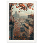 Poster Paris Montmartre ( 70x100-cm-Bois-blanc)