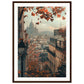 Poster Paris Montmartre ( 50x70-cm-Bois-foncé)