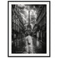 Poster Paris Noir et Blanc ( 60x80-cm-Bois-noir)