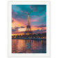 Poster Paris Tour Eiffel ( 45x60-cm-Bois-blanc)