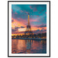 Poster Paris Tour Eiffel ( 60x80-cm-Bois-noir)