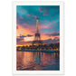 Poster Paris Tour Eiffel ( 70x100-cm-Bois-blanc)