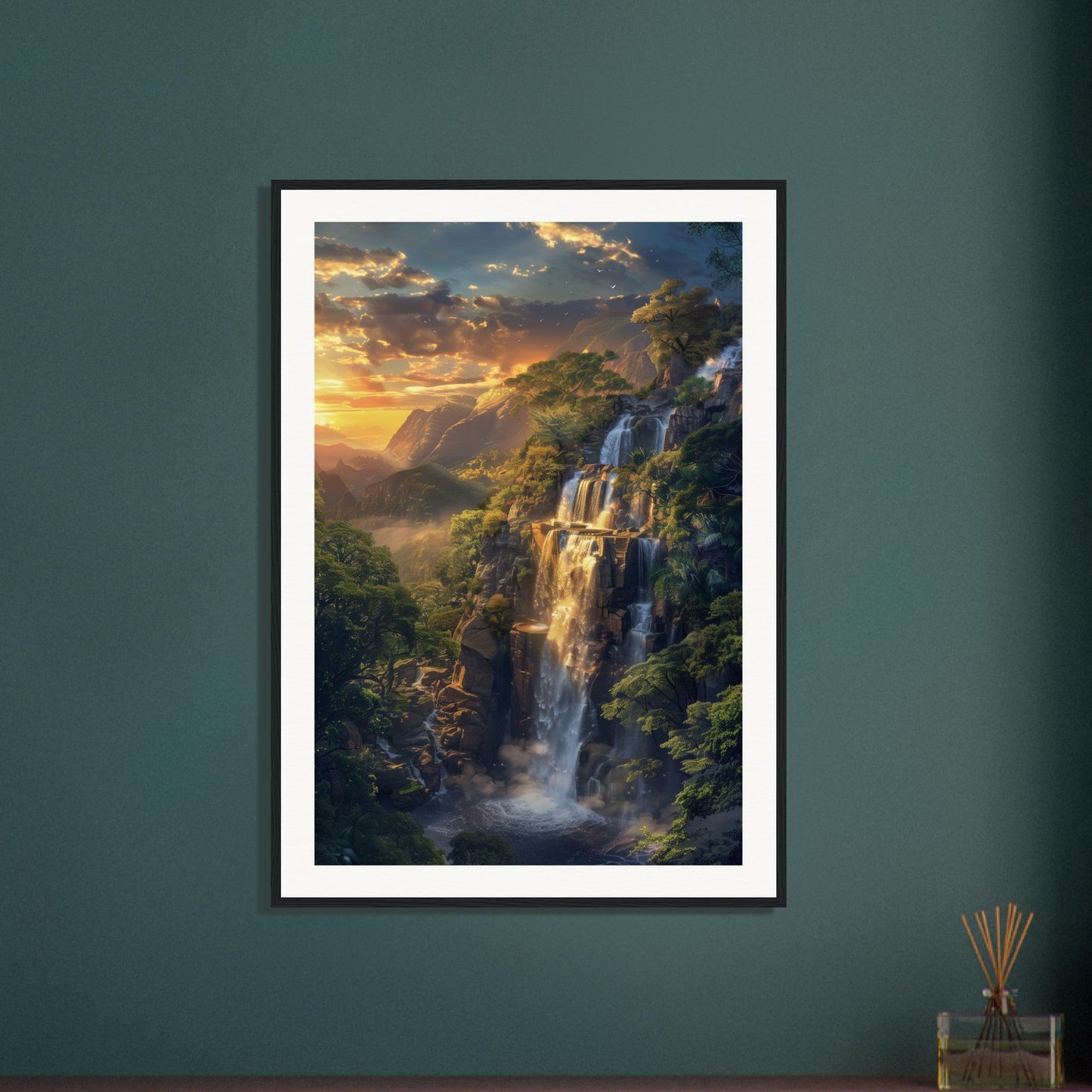 Poster Paysage Cascade ( )