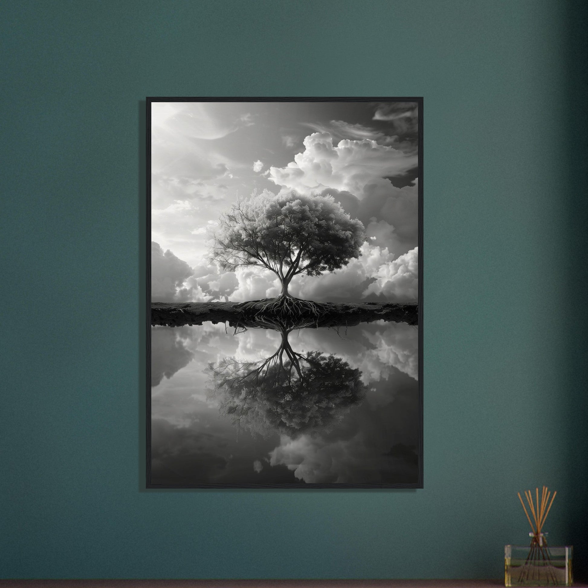 Poster Paysage Noir et Blanc ( )