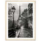 Poster Photo Paris Noir et Blanc ( 45x60-cm-Bois-clair)