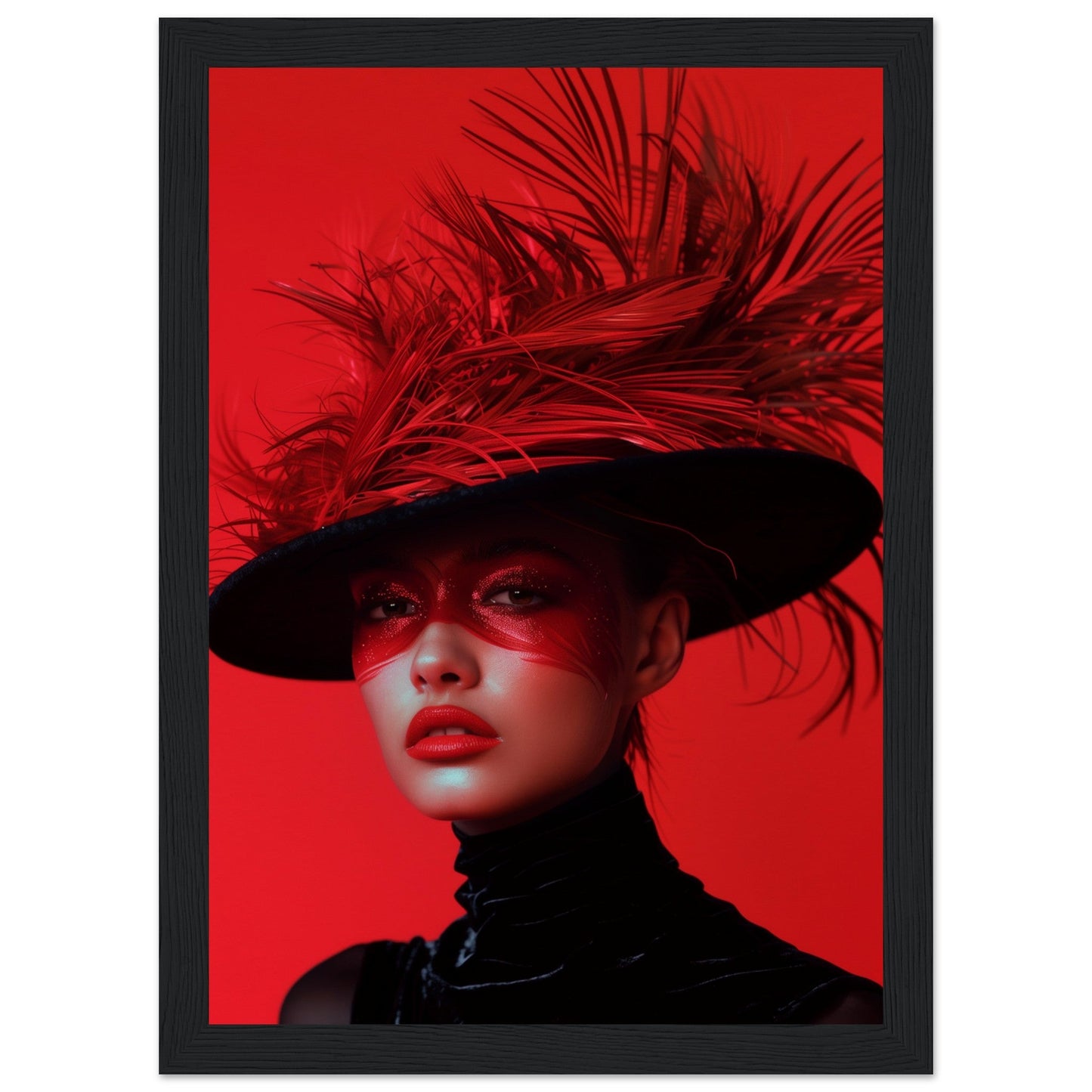 Poster Photographie Art ( 21x29.7-cm-Bois-noir)