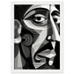 Poster Picasso Noir et Blanc ( 21x29.7-cm-Bois-blanc)